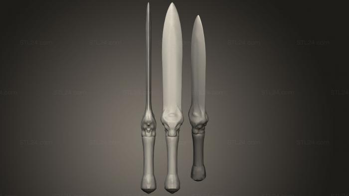 Weapon (Dagger Low poly, WPN_0220) 3D models for cnc